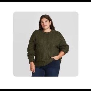 Ava & Viv dark green sweater size 4